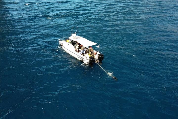 Completion of the third underwater inspection of the pillars of the bridge up to 65m in depth using robotic vehicles  
