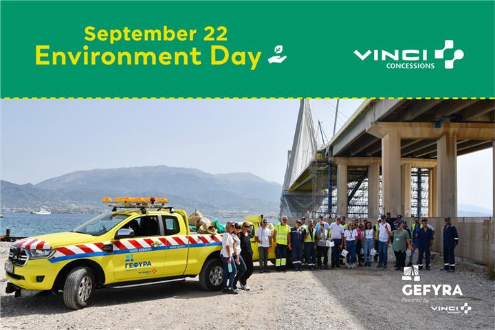 GEFYRA participated in VINCI's Global Environment Day on 22 September with an awareness campaign and clean-up action in Antirrio