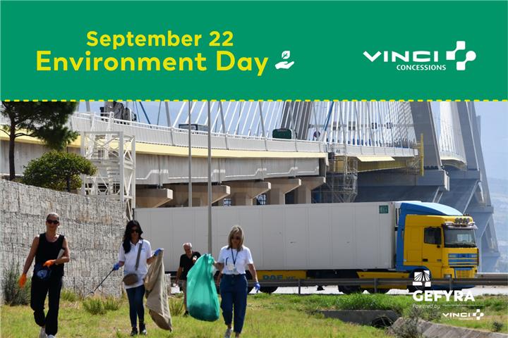 GEFYRA participated in VINCI's Global Environment Day on 22 September with an awareness campaign and clean-up action in Antirrio