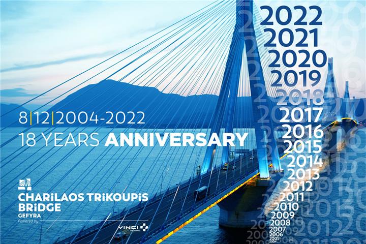 18th Anniversary of the inauguration of the "Charilaos Trikoupis" Bridge