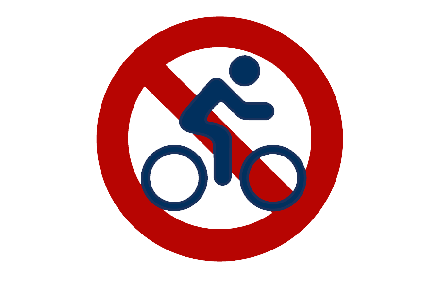 Απαγόρευση ποδηλάτων στη γέφυρα